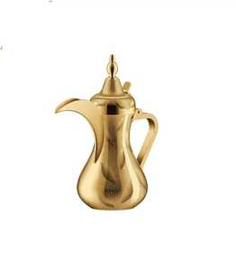 Théière marocaine classique en acier inoxydable poli miroir avec filtre, service à boisson traditionnel en métal pour thé à la menthe - Product Image 4