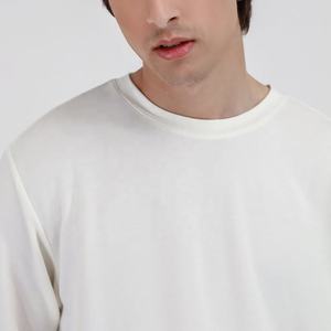 T-shirt à manches longues pour homme en coton doux, col rond, respirant, décontracté, streetwear, mode, haut de gamme - Product Image 5