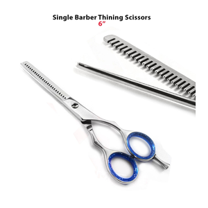 Tijeras de Peluquería Profesionales de Acero Inoxidable con Mango Ergonómico para Zurdos, para Salón de Belleza, Corte y Entresacado de Cabello - Product Image 3