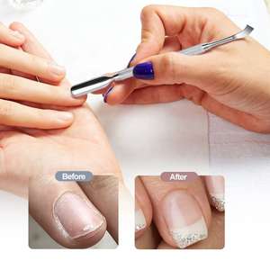 Juego de Manicura Profesional de Alta Calidad, Herramientas de Acero Inoxidable, Cortacutículas Afilado, Raspador, Empujador de Cutículas, Reutilizable y Desechable - Product Image 3