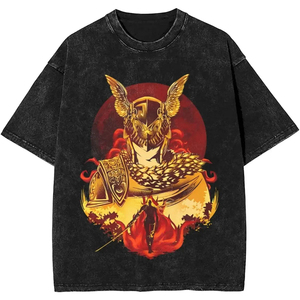 เสื้อยืดสตรีทแวร์สั่งทำขายส่ง ลายปลาญี่ปุ่น ทรงโอเวอร์ไซส์ ผ้าฝ้าย ผลิตโดยผู้ผลิต - Product Image 4