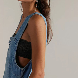 Nouvelle combinaison en jean vintage polyvalente pour femme, taille mi-haute, amincissante, sans manches, écologique, respirante, décontractée, pour l'été - Product Image 3