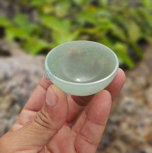 Natural Green Aventurine bowl 50-55mm Reiki Gemstone Carved Stone for Meditation Home Decor Wholesale Supply <b>Crystal</b> Craft - Product Image 3
