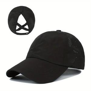 White Breathable Adjustable Sport <b>Cap</b> Unisex Summer <b>Baseball</b> Hat Adult Casual Wear - Product Image 3