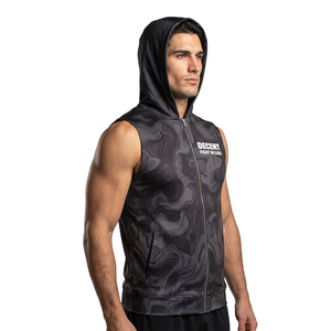 Sweat-shirt à capuche sans manches pour la boxe, léger et durable, conçu pour les passionnés de boxe et les athlètes de salle de sport - Product Image 1