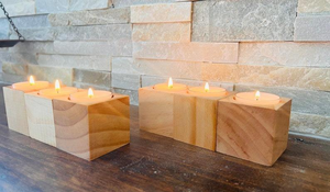 Beautiful Design Handmade Customized Wooden Candle Stand with Embossing Printing for <b>Home</b> & Wedding Decor Best Seller - Product Image 4