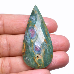 Natural <b>Ruby</b> Fuchsite Cabochon Best Quality Loose Gemstone Crystal Healing Jewelry Gemstone Making Jaipur Bulk Third Party - Product Image 2