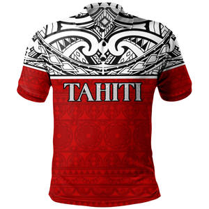 เสื้อโปโลผู้ชายลายดอกไม้โพลีนีเซียนสีเขียวจากตาฮิติ แขนสั้น ทรงปกติ สวมใส่สบาย ดีไซน์พิมพ์ลาย ระบายอากาศได้ดี ผลิตจากโพลีเอสเตอร์ 100% - Product Image 4