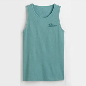 Camiseta sin Mangas Casual para Hombre, 100% Algodón, Secado Rápido, Ropa Deportiva para Gimnasio, Running, Entrenamiento y Actividades Físicas - Product Image 1