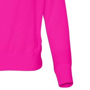Personalizado de talla grande de gran tamaño fuera del hombro de terciopelo Logo frontal bordado Primavera Otoño Invierno Casual Moda Active Wear Sorority - Product Image 5