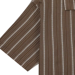 Chemise hawaïenne pour homme, chemise rayée d'été, boutonnée, manches courtes, vintage, plage, avec poches - Product Image 3