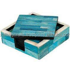 Sous-verres et dessous de verre en résine de bois époxy écologiques et luxueux, taille et couleur personnalisables, en provenance d'Inde en gros - Product Image 5