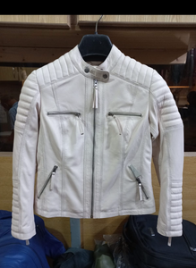 Veste d'hiver vintage en cuir véritable SUPERIOR TRADERZ de qualité supérieure pour homme, fermeture éclair, coutures classiques, écologique et non tissée - Product Image 2