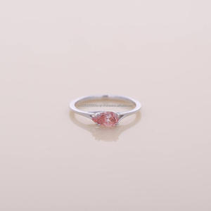 Pink Oval Moissanite Diamond <b>Solitaire</b> Engagement <b>Ring</b> White Gold Minimalist Promise Wedding <b>Ring</b> for Women Gift - Product Image 1
