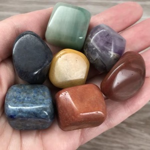 Juego de Piedras de Cuarzo para Terapia Dinámica de 7 Chakras, Multicolor, Ecológicas, con Cristales Tallados de Amatista para Feng Shui - Product Image 2