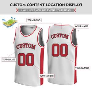 Uniformes de Baloncesto Sublimados al por Mayor, Camisetas Deportivas Juveniles con Nombre, Número y Logotipo del Equipo Impresos Personalizados - Product Image 3