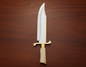 Couteau Bowie artisanal de qualité industrielle, 17 pouces, grand modèle, pour le camping et la chasse en extérieur, lame en acier inoxydable forgée à la main, manche en os - Product Image 6