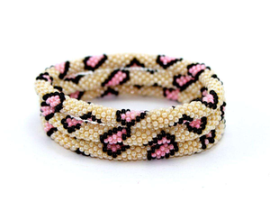 Bracelets ajustables multicolores en perles pour hommes et filles - Bijoux de mode personnalisables avec pierres de cristal, perles et perles de verre rouges - Product Image 1