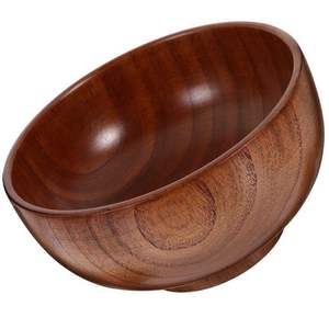 Ensemble de bols en bois d'acacia écologiques au design moderne personnalisé, lavables au lave-vaisselle pour la cuisine - Bols à salade, à soupe et à nouilles - Product Image 5