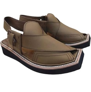 <b>Top</b> Quality Customized Brown Norozi Afghani Chappal Wedding Foot Wear For Groom Kheri Balochi Shoes Sandals Flat Peshawari Kheri - Product Image 2