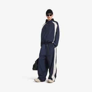 Oversized Tracksuit Jacket Navy <b>colour</b> Men Soccer tracksuit Pant in Blue high demanding service customization available - Product Image 3