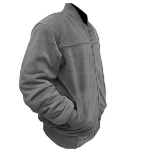 Chaqueta Bomber de Piel de Vaca para Hombre, Cuello Alto, Cierre de Cremallera, Ropa Casual de Invierno, Corte Regular, Color Sólido, Logotipo Frontal, Ecológica - Product Image 6