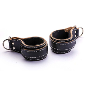 Gym Fitness Exercise Fitness Gym Accessories Anklets Compression Natural Leather Gym Strap Weightlifting <b>Ankle</b> Cuff - Product Image 5