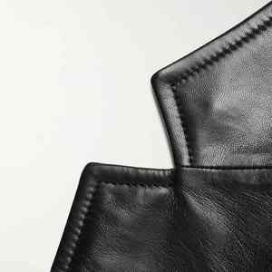 Blazer en cuir pour homme de haute qualité, style hiver personnalisé, nouveau modèle, doux, respirant, anti-rides, en toile enduite - Product Image 6