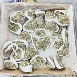 Pirita Natural Premium de Perú, Clúster de Cristales, Espécimen Mineral, Cristal Curativo, Piedra de Pirita Dorada, Decoración, Colección, Amuleto del Amor - Product Image 5