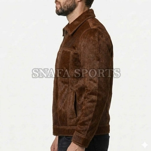 100% Breathable Cowhide <b>Leather</b> Motorbike <b>Jacket</b> For <b>Men</b> Made In Best Material Hair on <b>Leather</b> <b>Jackets</b> - Product Image 4