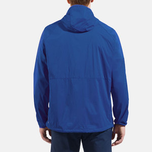 ผู้ผลิตเสื้อผ้าบุรุษมืออาชีพ ชุดเซ็ตเสื้อฮู้ดซิปสองชิ้นและกางเกงขาสั้น ชุดเซ็ตกางเกงขาสั้นกันลมสั่งทำพิเศษ - Product Image 2