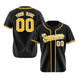 Maillot de baseball personnalisé, boutonné, avec nom et numéro de l'équipe, impression sublimée, unisexe, vêtements de sport pour adultes, maillots de baseball pour matchs - Product Image 4