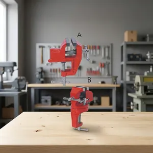 Mini étau pour bébé en fonte chromée nouvel outil de travail du bois de conception avec composant de base de précision des industries de machines à base fixe - Product Image 2