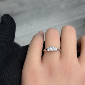 Anillo de Diamantes de 1 Quilate, Corte Brillante Redondo, Cultivado en Laboratorio, Certificado por IGI, Oro Blanco de 14K, Color F, Claridad VS1, Anillo de Compromiso para Mujer, Joyería Fina - Product Image 5