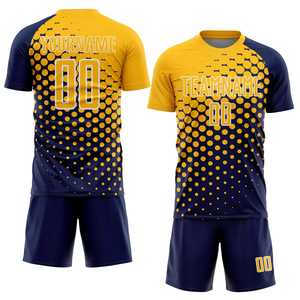 Factory Direct Selling Sublimated Soccer Jersey Set Breathable Short Sleeve Sporty Style Soccer Uniform For Unisex - Product Image 1