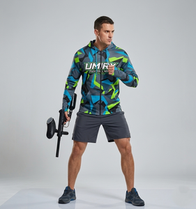 Custom UPF50 Polyester UV Protection Long Sleeve Performance Camo Fishing Shirt Front Quick Dry Lightweight Breathable <b>Paintball</b> - Product Image 3