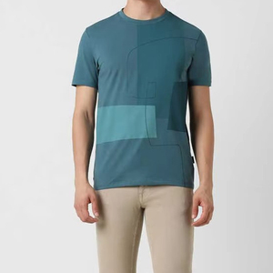 เสื้อยืดผู้ชายสไตล์วินเทจฤดูร้อน คอกลม แขนสั้น ลายเรียบ สไตล์ลำลองแนวสตรีท แห้งเร็ว - Product Image 1