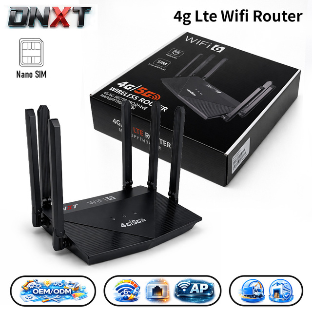DNXT Modem Router Cat4 2.4GHz 300Mbps Routeur Wifi 6 AP Mode VPN Modem Wifi Standard USB Type-C Routeur Link Lan 2.4 Work Use