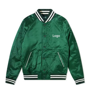 Chaqueta Bomber de Satén Unisex Personalizada de Alta Calidad, Reversible, con Parches, Cortavientos, para Invierno, con Cierre de Cremallera - Product Image 5