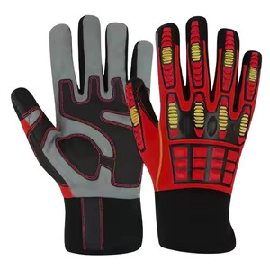 Gants de travail de sécurité renforcés en cuir synthétique Amara, anti-vibrations, résistants à la chaleur, aux chocs et au feu, respirants, en spandex - Product Image 5