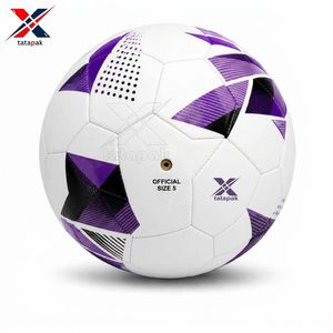 Balón de Fútbol de Cuero Sintético Texturizado Hecho a Mano, para Juego en Terreno Duro, Balones de Fútbol Pakistaníes de Alta Calidad para Entrenamiento Deportivo, Personalizados - Product Image 5