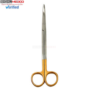 กรรไกรตัดเย็บผ่าตัดแบบแมนนวล Metzenbaum ขนาด 7 นิ้ว ผลิตจากเหล็กกล้าไร้สนิมของเยอรมนี ใบมีดตรง/โค้ง ปลายทู่/ปลายมน สำหรับงานผ่าตัดที่ละเอียดอ่อน - Product Image 5