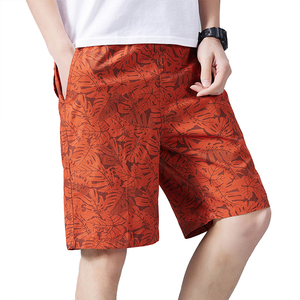 Shorts Bermuda Vintage pour Homme en Coton 100% avec Imprimé par Transfert Thermique, Taille Élastique et Cordon de Serrage Droit à Cinq Points - Product Image 6
