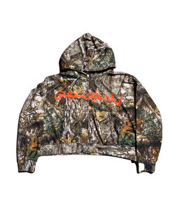 Sudadera con capucha de camuflaje Real Tree, chándal de forro polar grueso personalizado, camuflaje de sublimación para caza, con pedrería en toda la superficie, alta calidad - Product Image 5