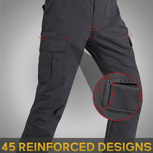 Pantalon de travail robuste multi-poches, design personnalisé, coupe confortable pour les ouvriers du bâtiment et les travailleurs généraux - Product Image 4