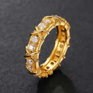 Anillo de Boda Clásico con Cruz y Circonita Cúbica de Corte Brillante, Plata de Ley 925, Regalo de Compromiso y Aniversario - Product Image 5