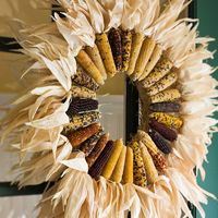 PROMO EXCEPTIONNELLE : Épis de maïs séché Blue Lotus 2025 – Magnifique design naturel et moderne, style zen asiatique, idéal pour la décoration de table de mariage ou de fêtes d'automne.