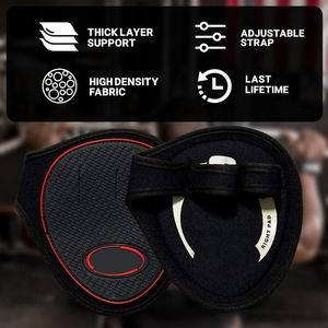 Poignées en caoutchouc naturel PVC extra résistantes, noires, durables, pour la musculation, l'haltérophilie, protection complète Geo - Product Image 4