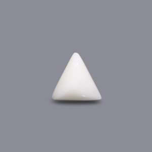 Natural White Coral Oval Cabochon Loose Gemstone Lot 8.5 Carat 4mm Certified Wholesale - Product Image 1