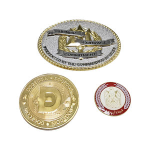 Moneda Conmemorativa de Metal Pintada a Medida CALA con Serigrafía, Forma Irregular, Origen TW - Product Image 2